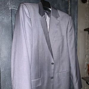 Armani Pinstripe Sport Coat in pewter